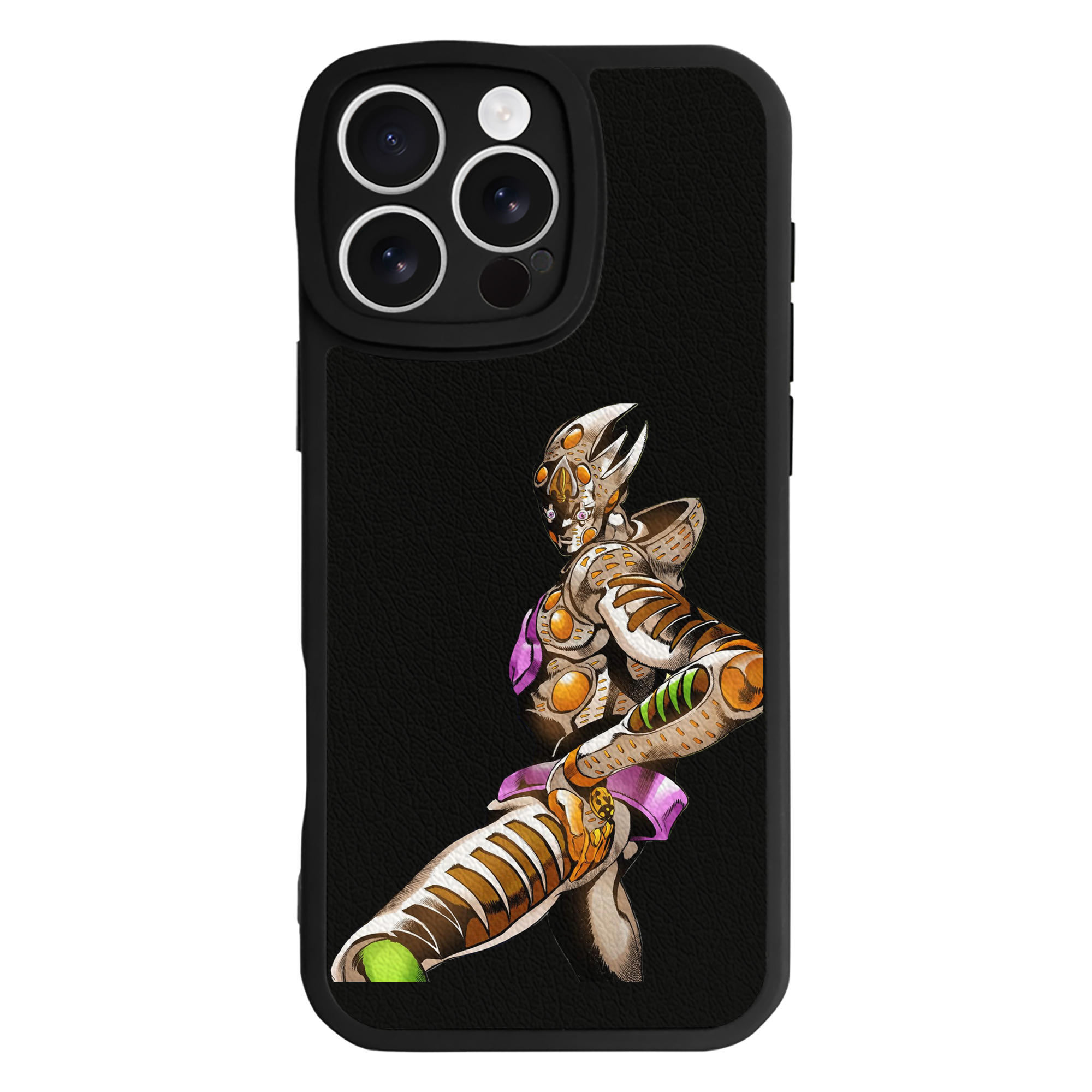 （画像用） ジョジョの奇妙な冒険 ジョルノ?ジョバァーナ JoJo's Bizarre Adventure Giorno Giovanna 【iPhone 16シリーズ対応】シリコンスマホケース（レザー調） 材質：シリコン